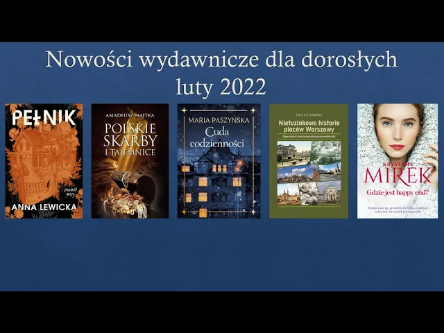 okładki nowości wydawniczych omówionych w filmie i spisanych w treści wpisu