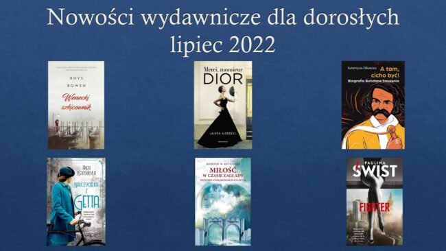 okładki nowości wydawniczych omówionych w filmie i spisanych w treści wpisu
