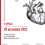 rysunek serca u góry plakatu; treść plakatu: ogólnopolska akcja czytelnicza Czytamy z sercem, Ii edycja, 29 września 2022, dołączdo nas na Facebooku: @CzytamyzSercem,