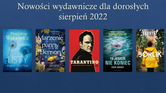 okładki nowości wydawniczych omówionych w filmie i spisanych w treści wpisu