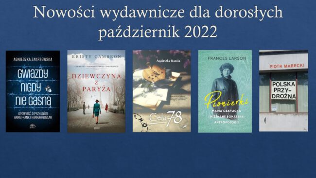 okładki nowości wydawniczych omówionych w filmie i spisanych w treści wpisu