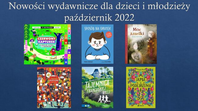 okładki nowości wydawniczych omówionych w filmie i spisanych w treści wpisu