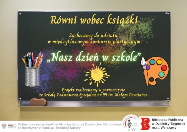plakat promujący konkurs Nasz dzień w szkole