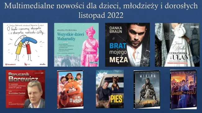 okładki nowości wydawniczych omówionych w filmie i spisanych w treści wpisu