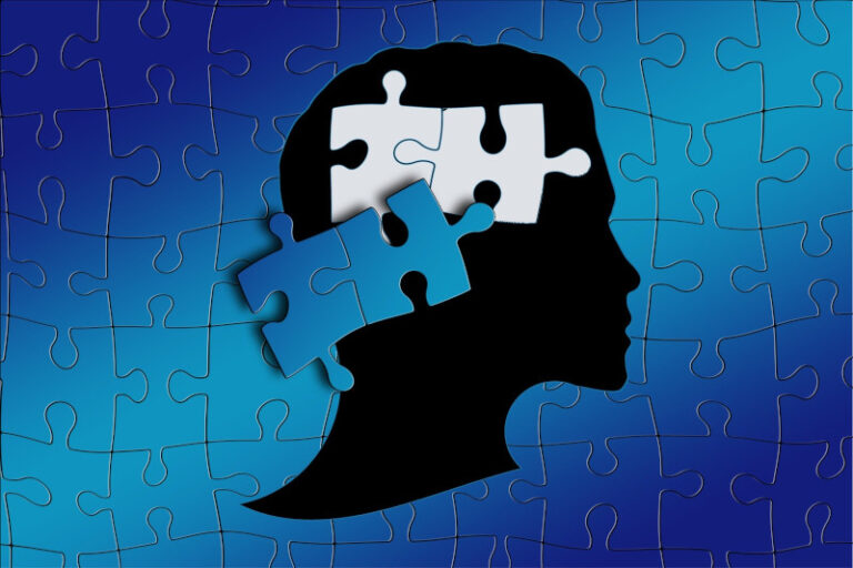 ikona kategorii łamigłówki - puzzle jako część ludzkiej głowy