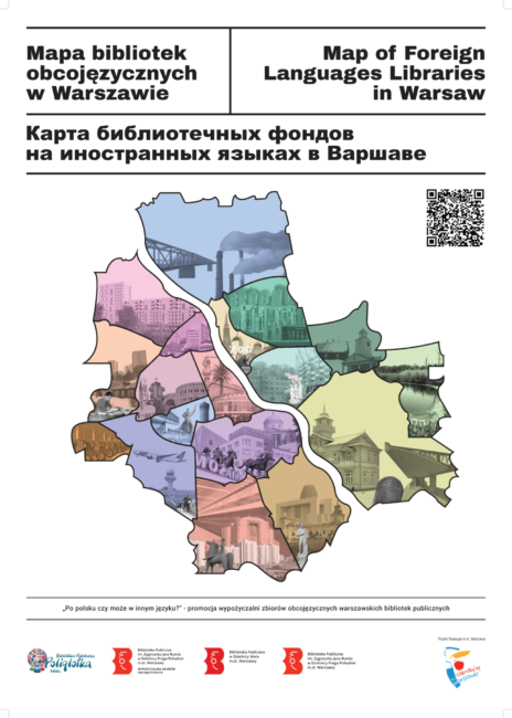 mapa bibliotek obcojęzycznych w Warszawie