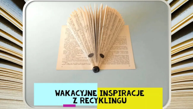 jeż stworzony z otwartej książki