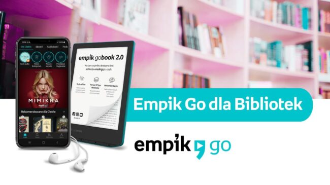 plakat promujący kody Empik Go dla bibliotek