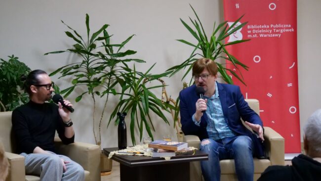 spotkanie z Pawłem Płaczkiem w sali czytelni naukowej nr 1