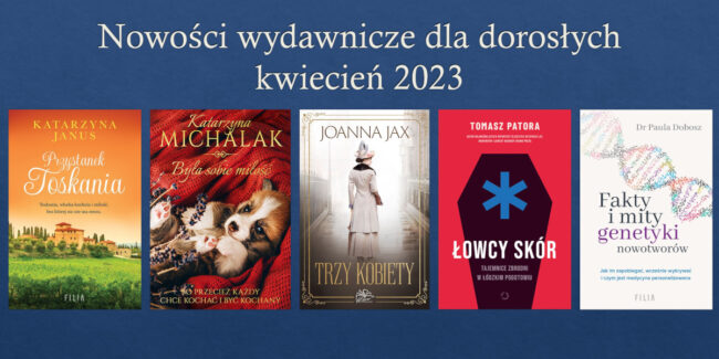 okładki książek omówionych w tym przeglądzie nowości