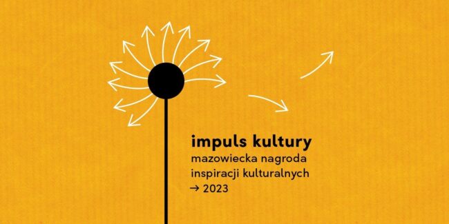 plakat - impuls kultury mazowiecka nagroda inspiracji kulturalnych 2023