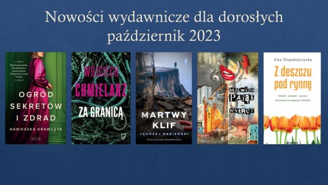 okładki książek omówionych w tym przeglądzie nowości