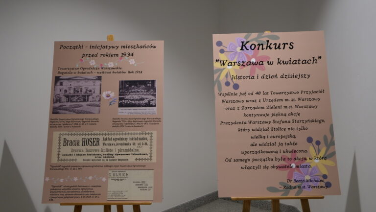 wystawa Warszawa w kwiatach w Metrotece