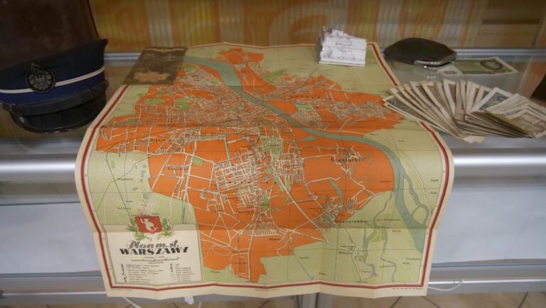 archiwalna mapa Warszawy