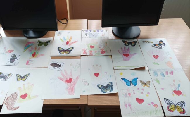 obrazki namalowane przez dzieci