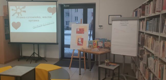 prezentacja multimedialna w bibliotece