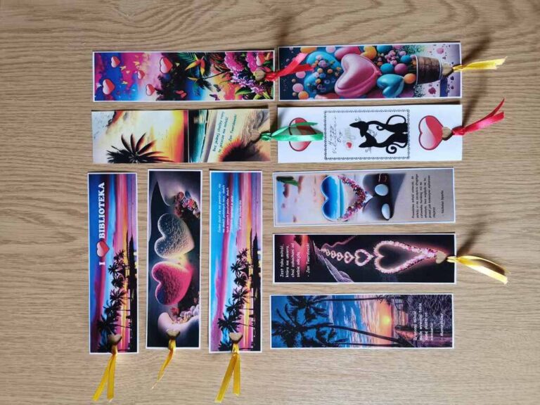 zakładki walentynkowe