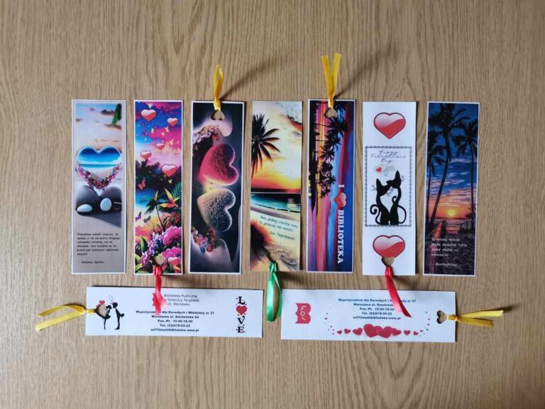 zakładki walentynkowe