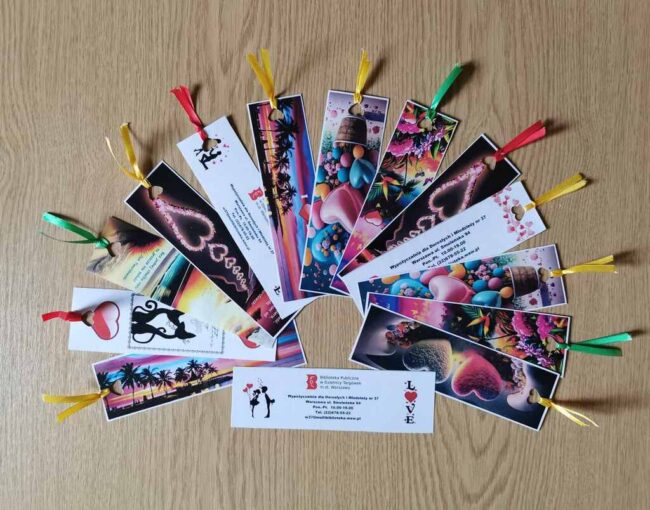 zakładki walentynkowe