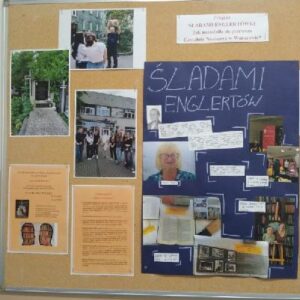 na plakacie zdjęcia dotyczące projektu Śladami Englertówki