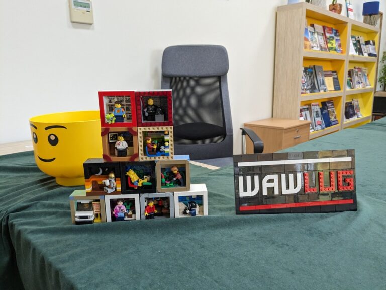 wystawa konstrukcji z klocków lego