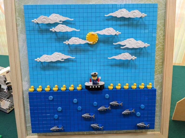 wystawa konstrukcji z klocków lego