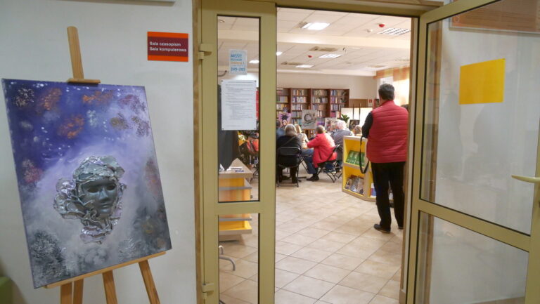 wernisaż Małgorzaty Stelmach w sali Czytelni Naukowej nr I im. Janiny Englert