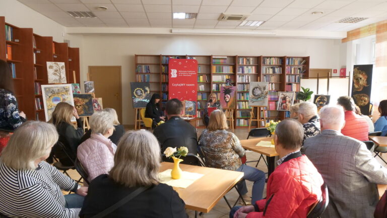 wernisaż Małgorzaty Stelmach w sali Czytelni Naukowej nr I im. Janiny Englert