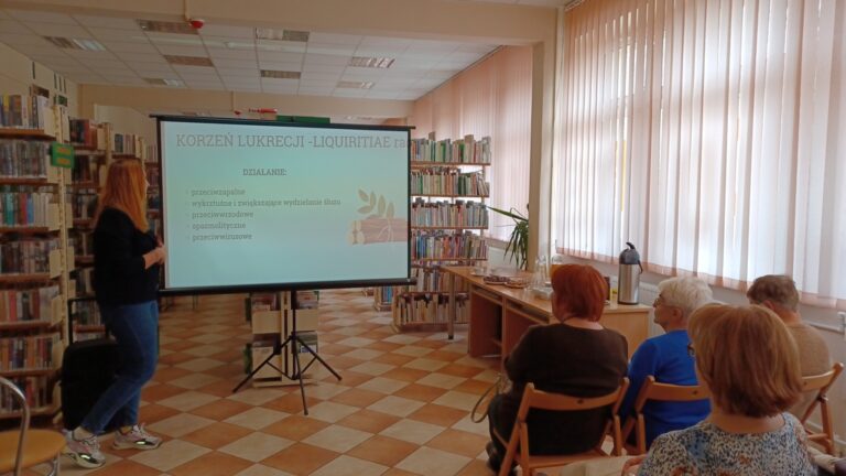 prelekcja pod tytułem Zioła w domowej apteczce