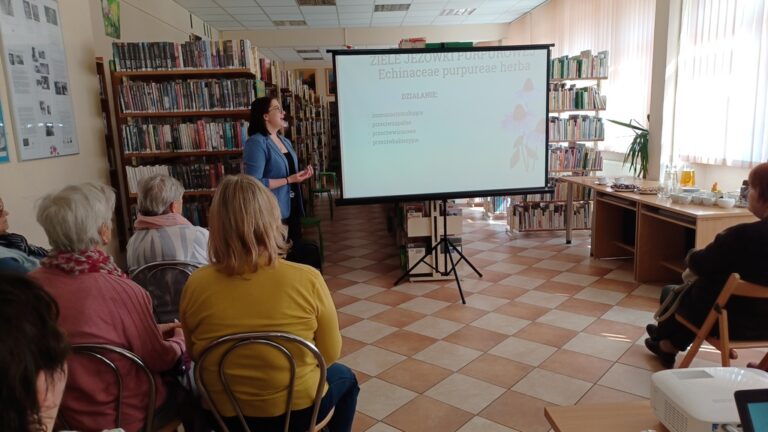 prelekcja pod tytułem Zioła w domowej apteczce