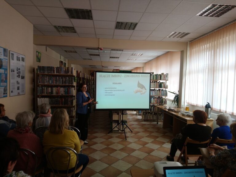 prelekcja pod tytułem Zioła w domowej apteczce