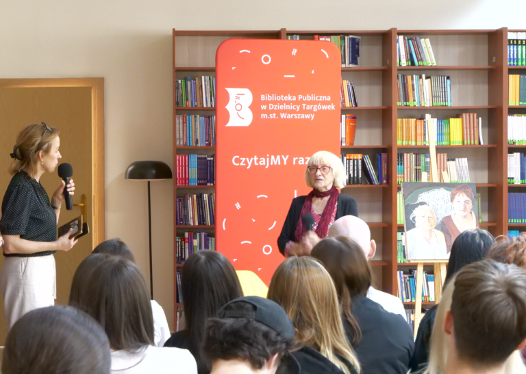 spotkanie Hanny Budzisz z uczniami liceum im. Stefana Czarnieckiego