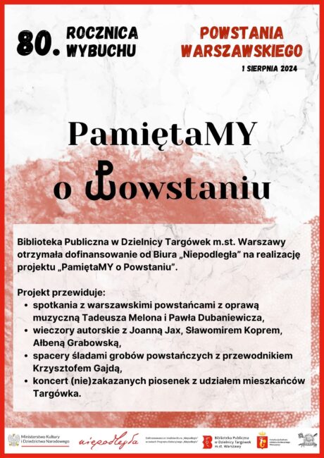 plakat pamiętamy o powstaniu