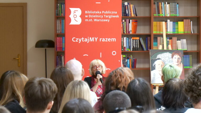 spotkanie Hanny Budzisz z uczniami liceum im. Stefana Czarnieckiego
