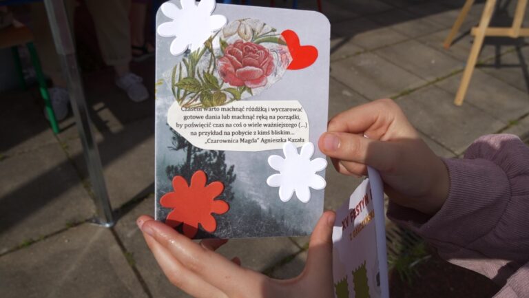 zakładka zdobiona techniką decoupage