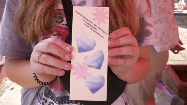 zakładka zdobiona techniką decoupage