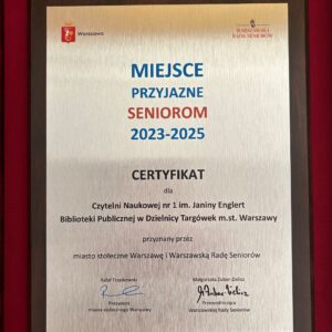 certyfikat miejsce przyjazne seniorom