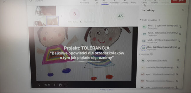 biblioteka bierze udział w spotkaniu online z przedszkolami