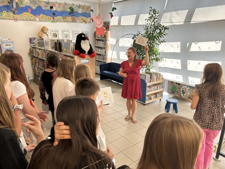 biblioteczne zajęcia dla uczniów o Kordianie Juliusza Słowackiego