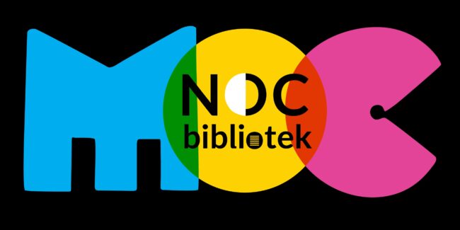 napis noc bibliotek - moc bibliotek