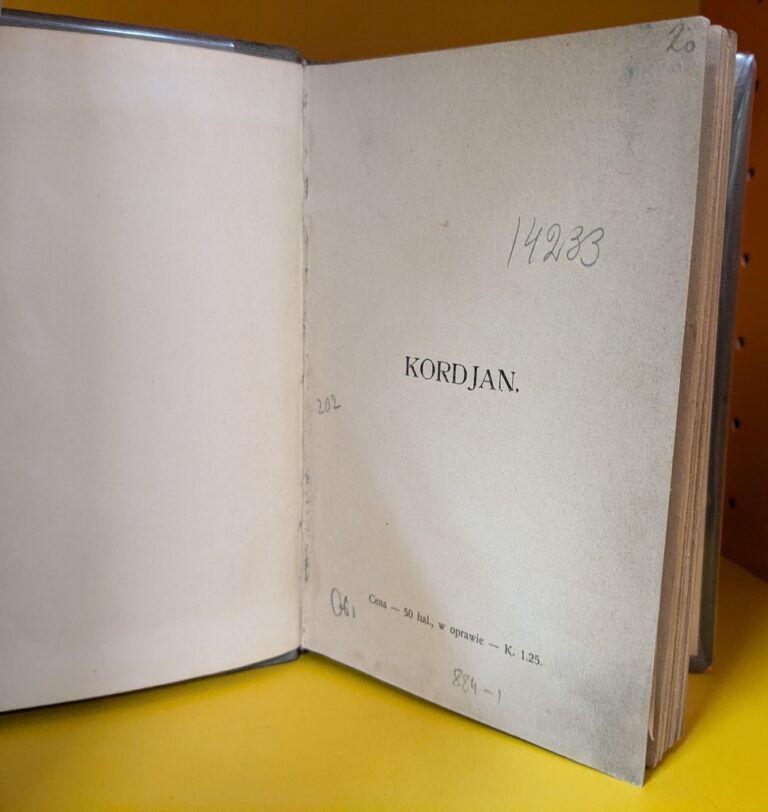 książka Kordian