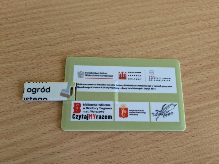 pendrive powstały w ramach projektu Mowa nie trawa