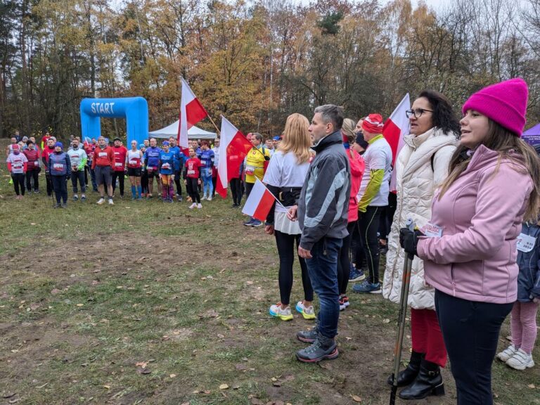 biegi niepodległości w lesie bródnowskim