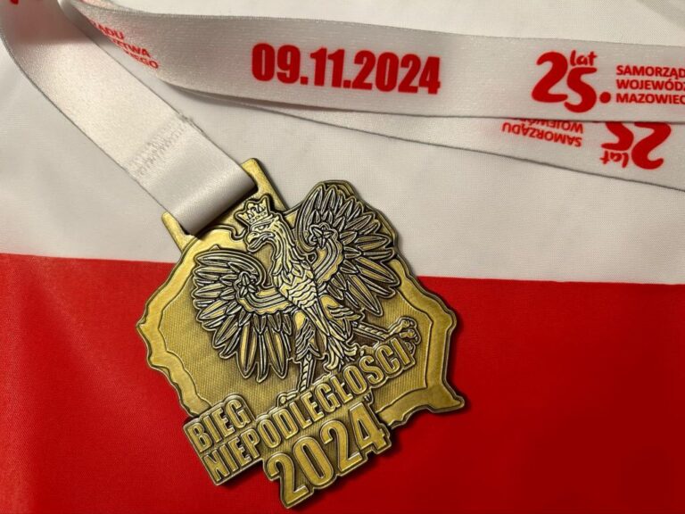 medal pamiątkowy - bieg niepodległości 2024