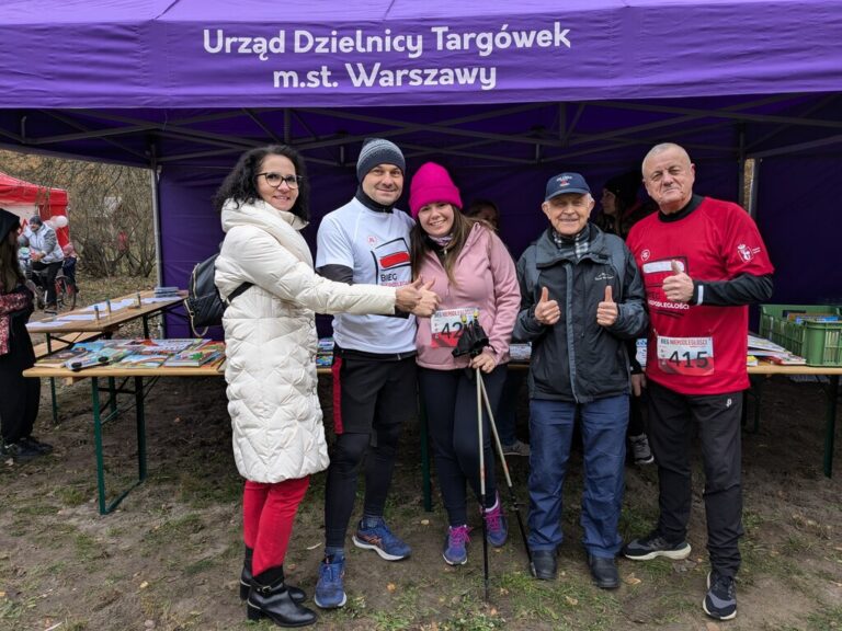 biegi niepodległości w lesie bródnowskim