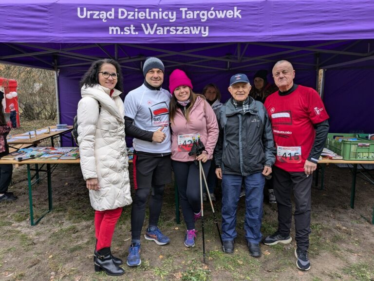 biegi niepodległości w lesie bródnowskim