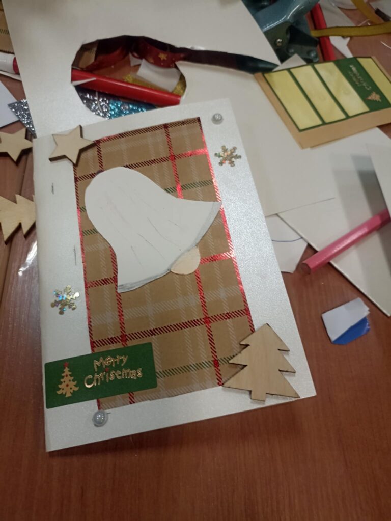 warsztaty tworzenia kartek bożonarodzeniowych