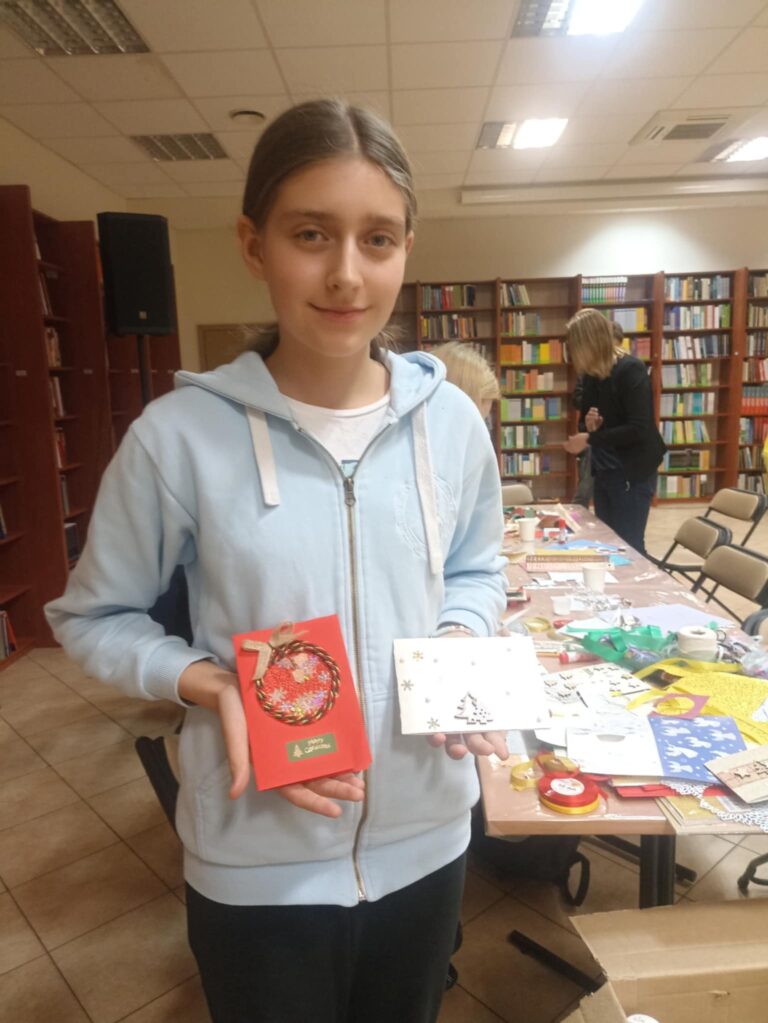 warsztaty tworzenia kartek bożonarodzeniowych