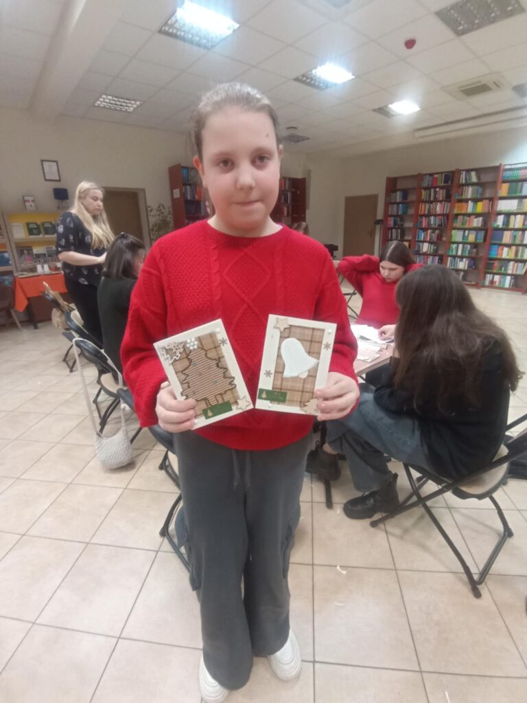 warsztaty tworzenia kartek bożonarodzeniowych