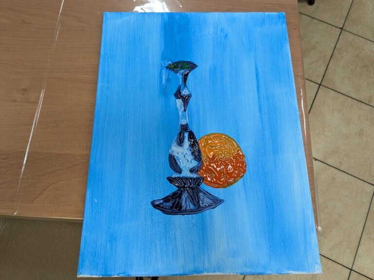 warsztaty malarskie w bibliotece - malowanie martwej natury